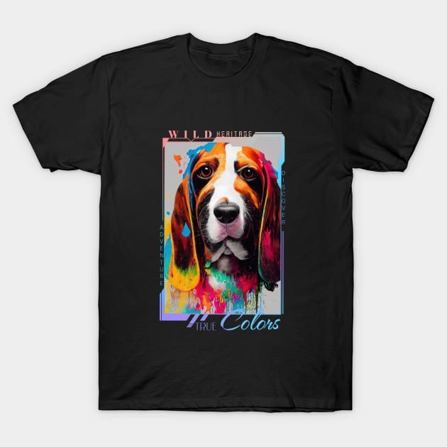 Vasset Hound Dog Pet Cute Adorable Animal Compagnon T-Shirt by Cubebox